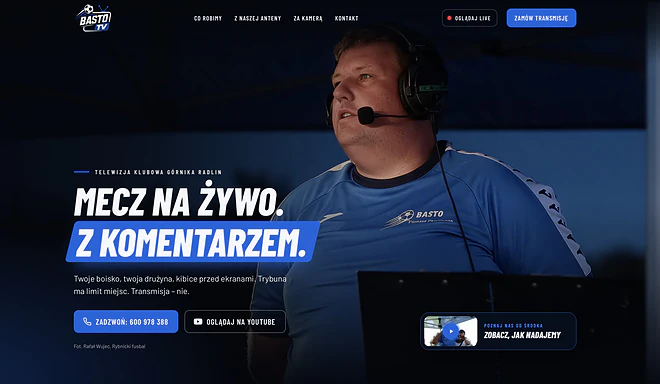 BASTO TV – strona telewizji klubowej z transmisjami meczów